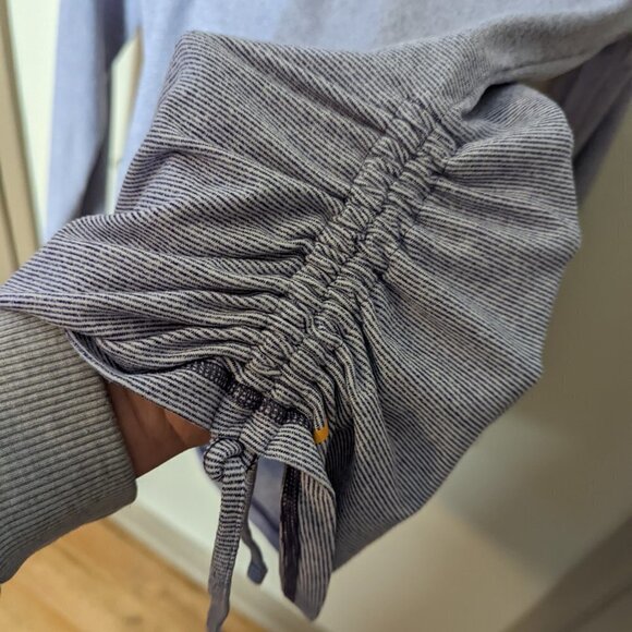 Lucy Tech Dashing Stripes Long Sleeve Top Thumb Hole Activewear - Picture 3 of 5